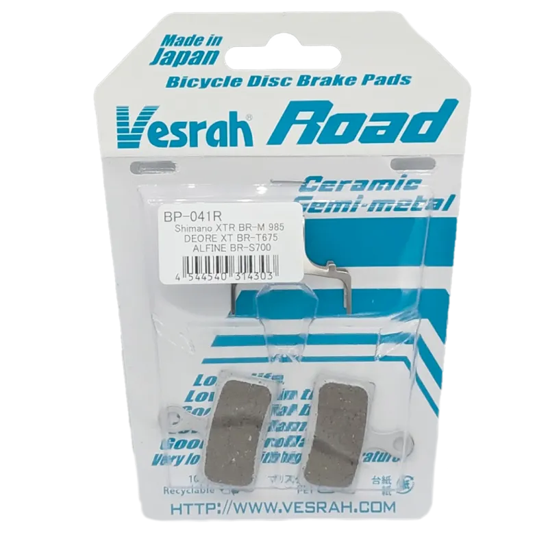 Brake pads for racing bikes