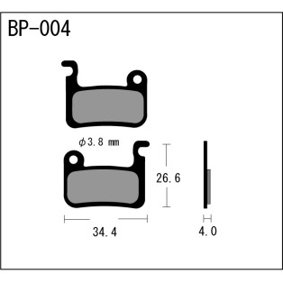 MTB brake pads XC compound