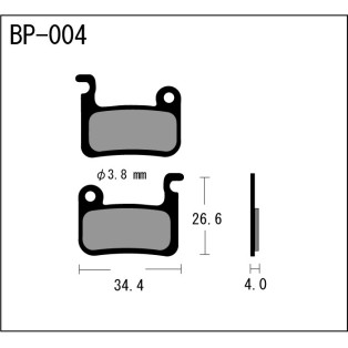 MTB bremseklodser: Vesrah BP004XC