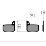 Cycloross brake pad