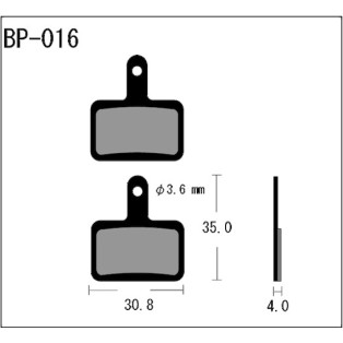 Plaquettes de frein VTT composées DH