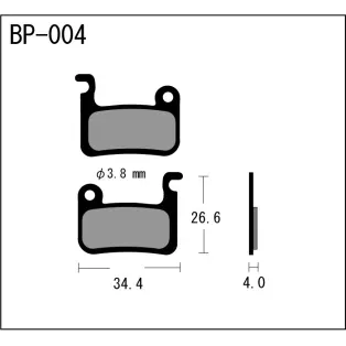 MTB brake pads DH compound