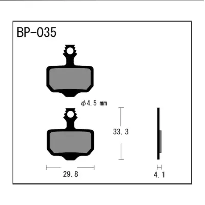 Brake pads for racing bikes