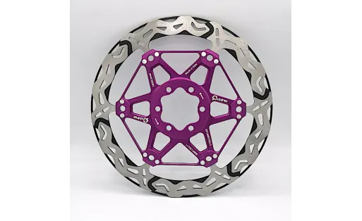 Brake disc MTB floating Q-Bled 180 mm Purple