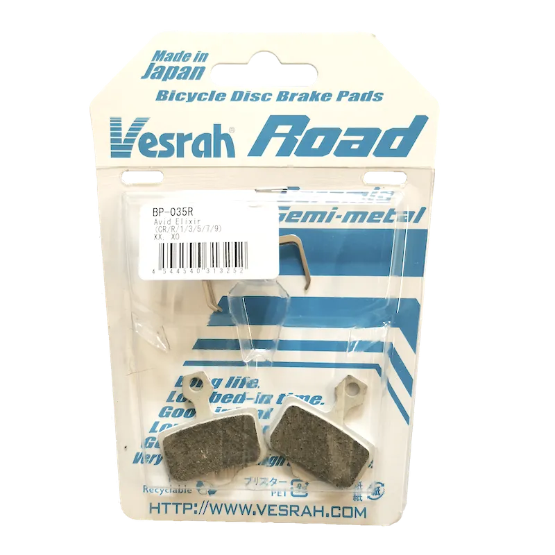 Brake pads for racing bikes