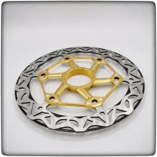 Q-Bled Blade 160mm guld bremseskive