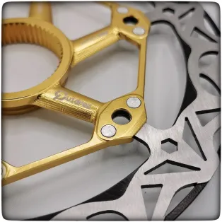 Q-Bled Blade 160mm Gold Bremsscheibe