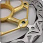 Q-Bled Blade 160 mm Gold Rennrad-Bremsscheibe