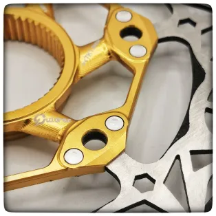Disco de freno Q-Bled Blade 160 mm Oro